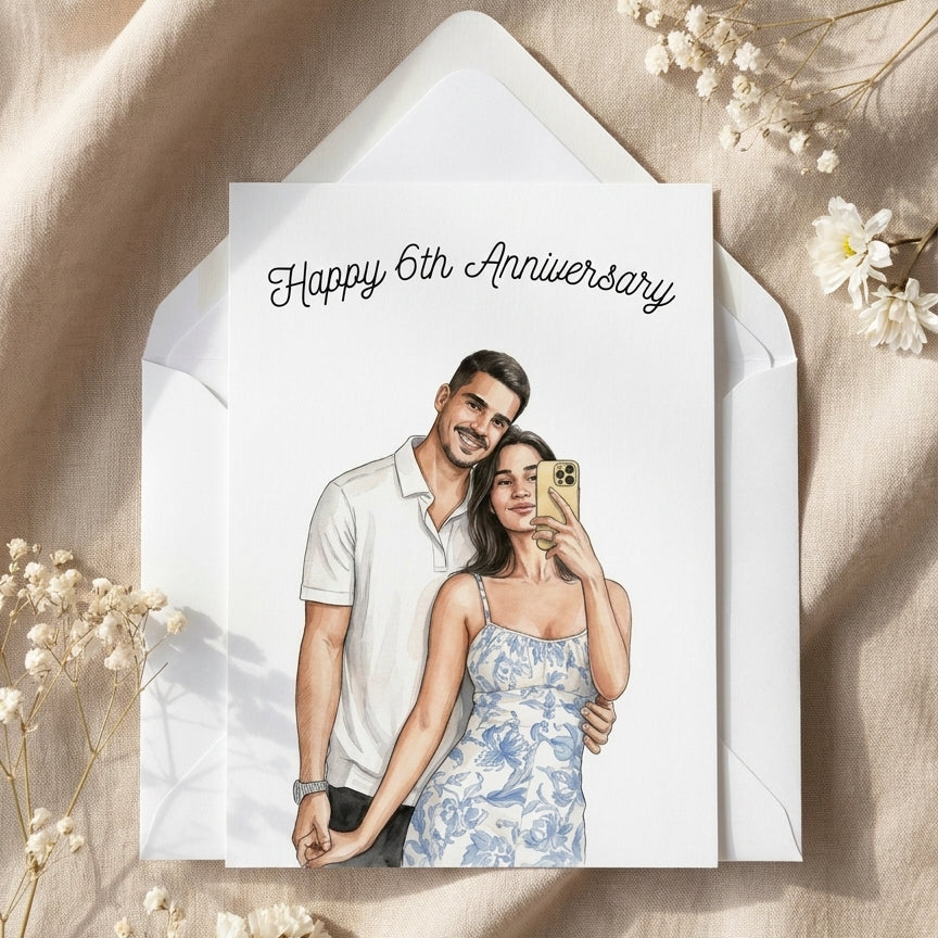 Personalized Illustrated Greeting Card