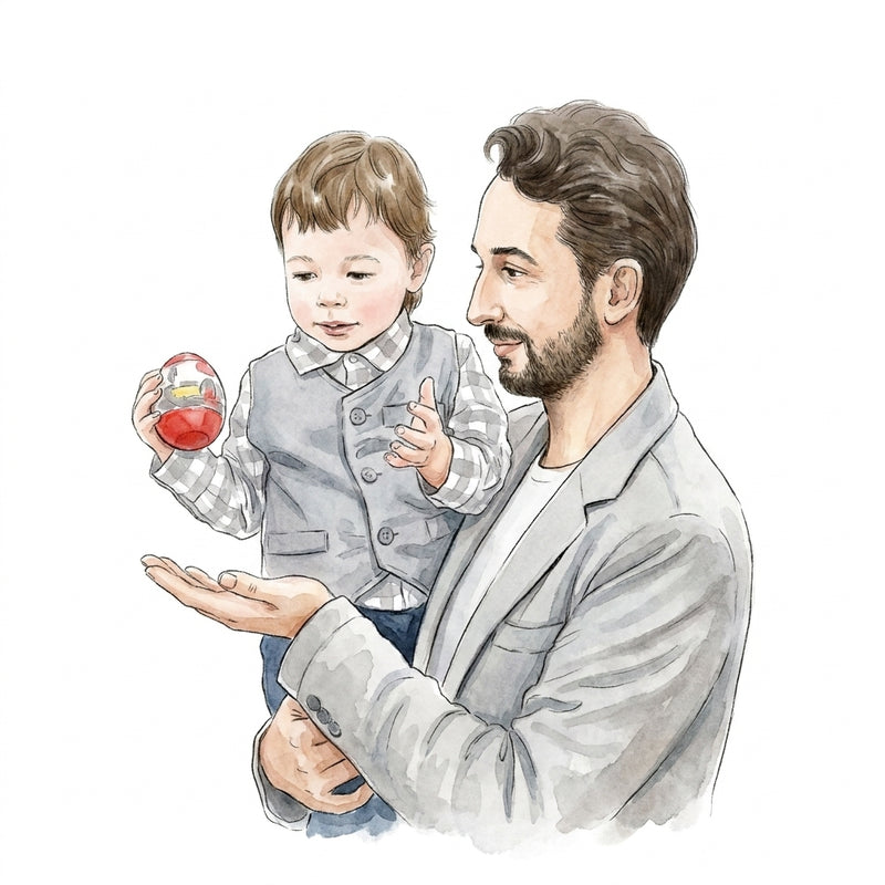 Custom watercolor illustration created from a customer's photo for a personalized greeting card.
